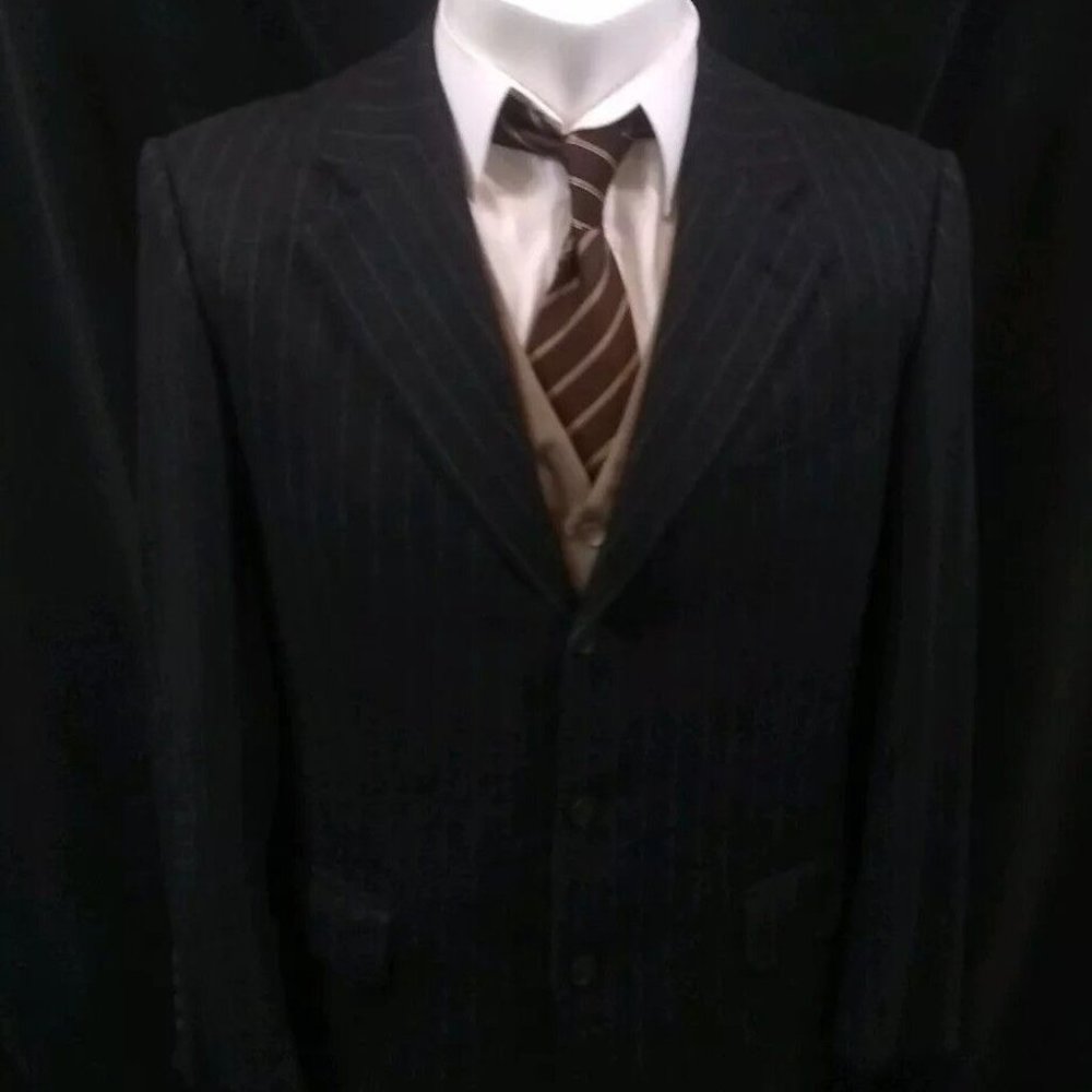 Ermenegildo Zegna jacket soft wool pinstripe blazer mens nice 40R